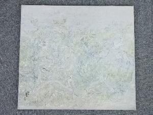 松尾冬青筆　「白日」　肉筆キャンバス